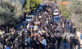 نابلس: تشييع جثمان الشهيد جميل حنني إلى مثواه الأخير