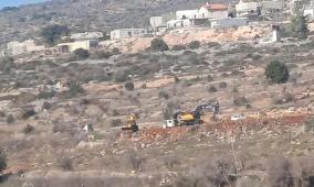الاحتلال يصدر قرارا بتجريف 33 دونما من أراضي اللبن الشرقية جنوب نابلس