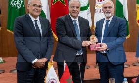 وزير الزراعة الفلسطيني يزور مقر وكالة بيت مال القدس الشريف في الرباط