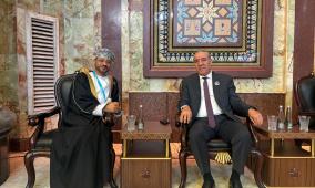 الشيخ يطلع وزير خارجية سلطنة عُمان على آخر التطورات في فلسطين