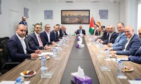 الشيخ يلتقي ممثلين عن القطاع الخاص الفلسطيني