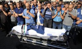 استشهاد 4 صحفيين في قصف الاحتلال ساحة المستشفى المعمداني في غزة