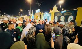 الهباش ونجم يتفقدان أوضاع الحجاج المستفيدين من مكرمة خادم الحرمين الشريفين