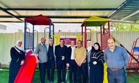 مركز الخليل المجتمعي يفتتح الحديقة المجتمعية في مدرسة الكفيف على اسم المهندس راتب البكري