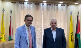 العالول يدعو السفير الالماني إلى تكثيف الجهود لوقف العدوان الإسرائيلي وإقامة الدولة الفلسطينية
