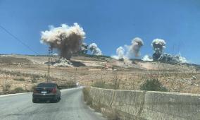 الجيش الإسرائيلي يشن غارات واسعة في جنوب لبنان