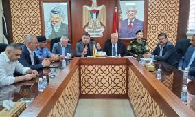 صور| وزير الداخلية يتفقد محافظة نابلس