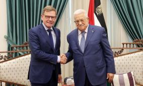 الرئيس عباس يستقبل وزير الخارجية الألماني