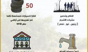 سلطة جودة البيئة: الاحتلال ومستعمروه يواصلون انتهاكاتهم البيئية في قلقيلية خلال تموز الماضي