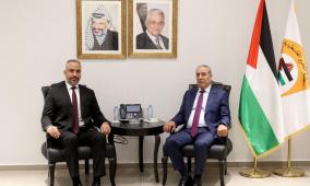 الشيخ يلتقي رئيس بلدية بيت لحم ويؤكد أهمية حماية المكونات الدينية والسياحية للمدينة