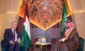 الشيخ يلتقي ولي العهد السعودي