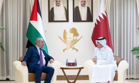 الشيخ يبحث مع رئيس الوزراء القطري مجموعة من القضايا المشتركة 