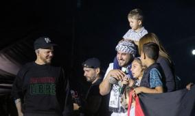تظاهرة حاشدة من أجل فلسطين في المكسيك يقودها فنان عالمي شهير
