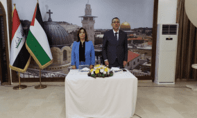 وزيرة شؤون المرأة تلتقي نساء الجالية الفلسطينية ورابطة المرأة العراقية في بغداد
