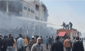 مصرع 8 أشخاص وإصابة 35 إثر حريق بمصنع ملابس شمال مصر