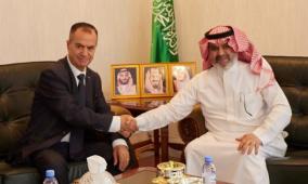 السفير السعودي في كازاخستان يستقبل نظيره أبوزيد ويؤكد ثبات دعم المملكة للقضية الفلسطينية