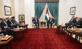 الرئيس عباس يستقبل وفدا من اتحاد المقاولين الفلسطينيين