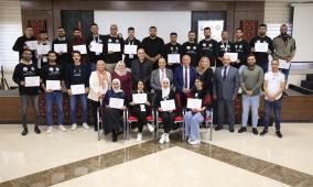 المدرسة الوطنية الفلسطينية للإدارة تختتم الورشة التدريبية للمجلس الوطني الشبابي الفلسطيني