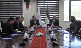 رئيس سلطة المياه يبحث مع البنك الدولي تطورات العمل في مشاريع المياه والصرف الصحي