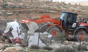 الاحتلال يعدم 7 آلاف دجاجة ويهدم بركسا في أم الريحان جنوب جنين