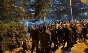 تشييع جثمان مهدي سلامة في عارة وعرعرة عقب إعدامه برصاص شرطة الاحتلال