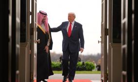 تحرك سعودي لانتزاع التزام أمريكي واضح تجاه الدولة الفلسطينية.. هذا ما طلبه بن سلمان من ترامب!