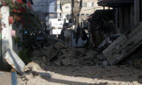 الاحتلال يواصل هدم منازل المواطنين في مخيم جنين