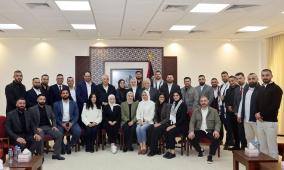 الرئيس يستقبل وفد سكرتاريا الشبيبة الفتحاوية