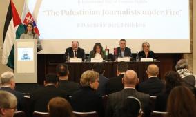 صور| فعاليات يوم التضامن مع الشعب الفلسطيني في سلوفاكيا تتواصل بندوة ومعرض صور