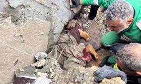 11 وفاة وانهيارات واسعة خلال المنخفض في قطاع غزة