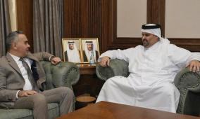 سفير فلسطين ورئيس "القطرية للإعلام" يبحثان مستجدات القضية الفلسطينية وآفاق التعاون المشترك
