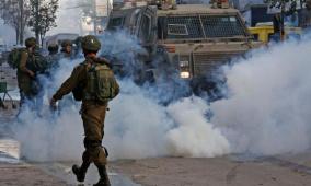 إصابات بالاختناق خلال اقتحام الاحتلال بيت فوريك شرق نابلس