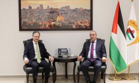 الشيخ يستقبل القنصل الإسباني لدى دولة فلسطين