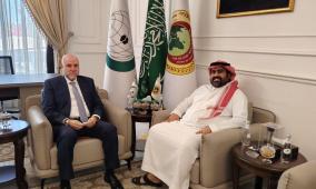 الهباش يبحث مع المدير التنفيذي لصندوق التضامن الإسلامي سبل تعزيز التعاون المشترك