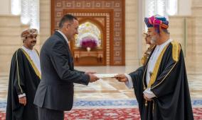 الرويضي يقدم أوراق اعتماده سفيرا ومفوضا فوق العادة لدولة فلسطين لدى سلطنة عُمان