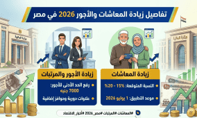 مصر.. تفاصيل زيادة المعاشات والأجور 2026 وموعد الصرف الرسمي بعد تصريحات الوزراء