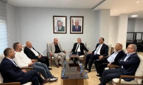 بحث آفاق التعاون بين اتحاد الغرف الفلسطينية واتحاد الحجر والرخام