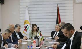 العطاري والقاسم يترأسان اجتماعًا تشاوريًا في منظمة التحرير لمناقشة مسودة الدستور المؤقت لدولة فلسطين