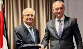 ملادينوف يبحث مع محمد مصطفى تنفيذ القرار الدولي 2803 وإعمار غزة