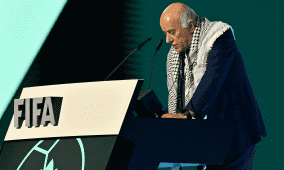 الرجوب أمام كونغرس الفيفا: ملفنا الآن أمام محكمة التحكيم الرياضي