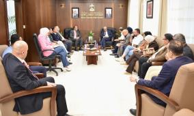 برهم يبحث مع نقابة العاملين في خضوري قضايا تخص الجامعة
