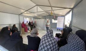 ورشة توعوية في دير البلح لتعزيز دور السيدات في التماسك المجتمعي داخل مخيمات الإيواء