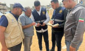 الأشغال العامة تواصل إنشاء مراكز الإيواء وإدارة الركام وحصر الأضرار في قطاع غزة