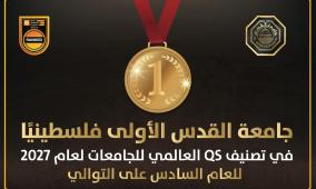 في تصنيف QS العالمي 2027: جامعة القدس الأولى فلسطينيا للعام السادس على التوالي