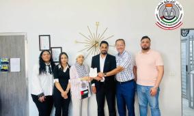 الاتحاد العام لطلبة فلسطين - فرع لبنان يلتقي إدارة جمعية المواساة في صيدا