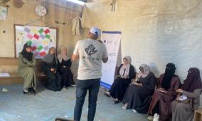 جمعية المرأة العاملة تنظم ورشة بعنوان "النساء كشريكات في صنع القرار" في دير البلح