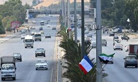انفجار عبوات ناسفة قرب فندق إقامة ماكرون في دمشق