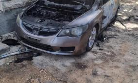 كشف ملابسات جريمة إحراق مركبة محامٍ في الخليل