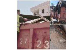 سلطة جودة البيئة تعيد شاحنة إسرائيلية محملة بنفايات هدم وبناء إلى مصدرها بالداخل الفلسطيني