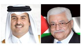 الرئيس يصل قطر ويلتقي الأمير تميم ويعزي بوفاة الشيخ حمد بن خليفة آل ثاني